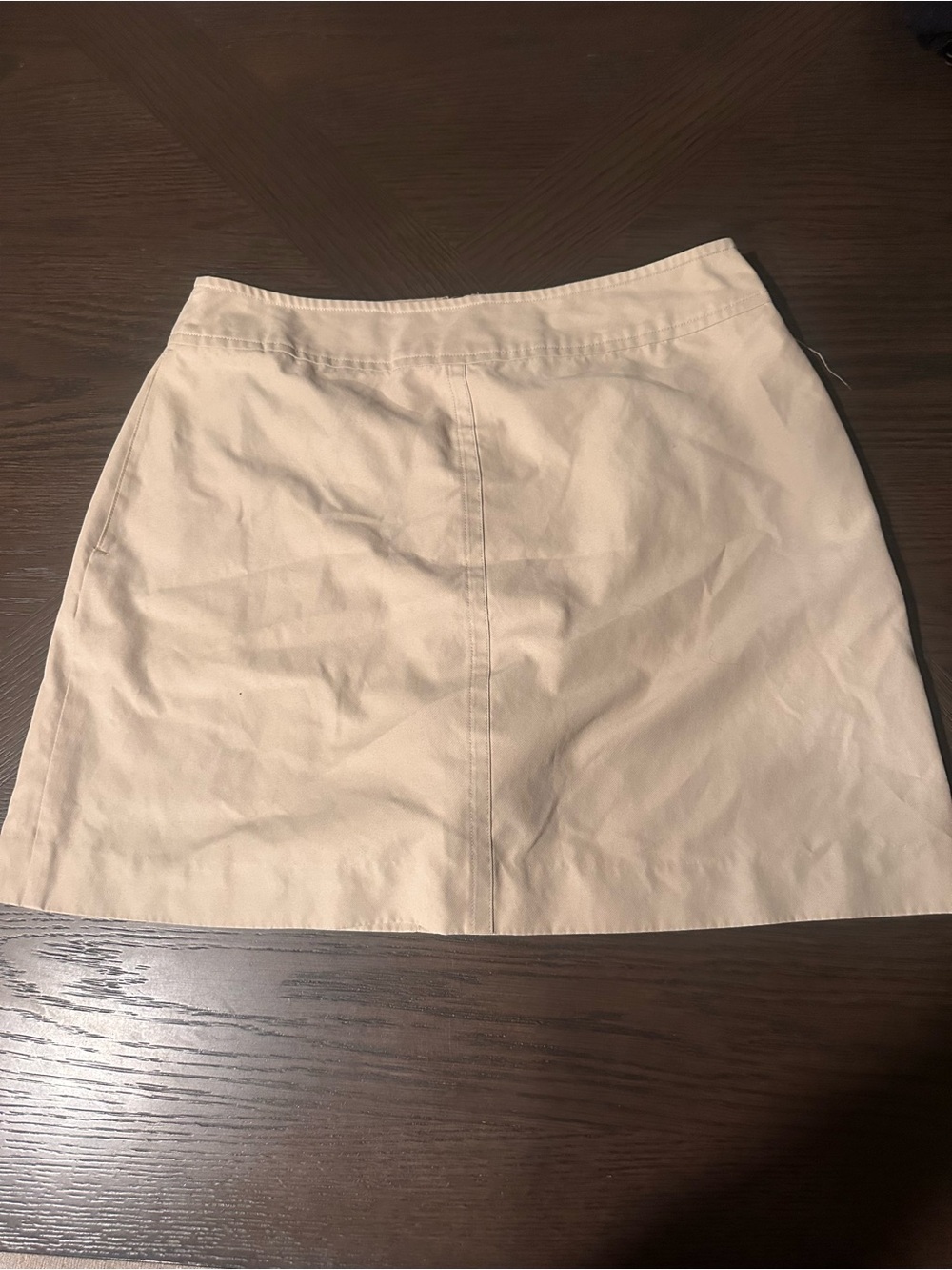 Classic Cream A-Line Women's Skirt